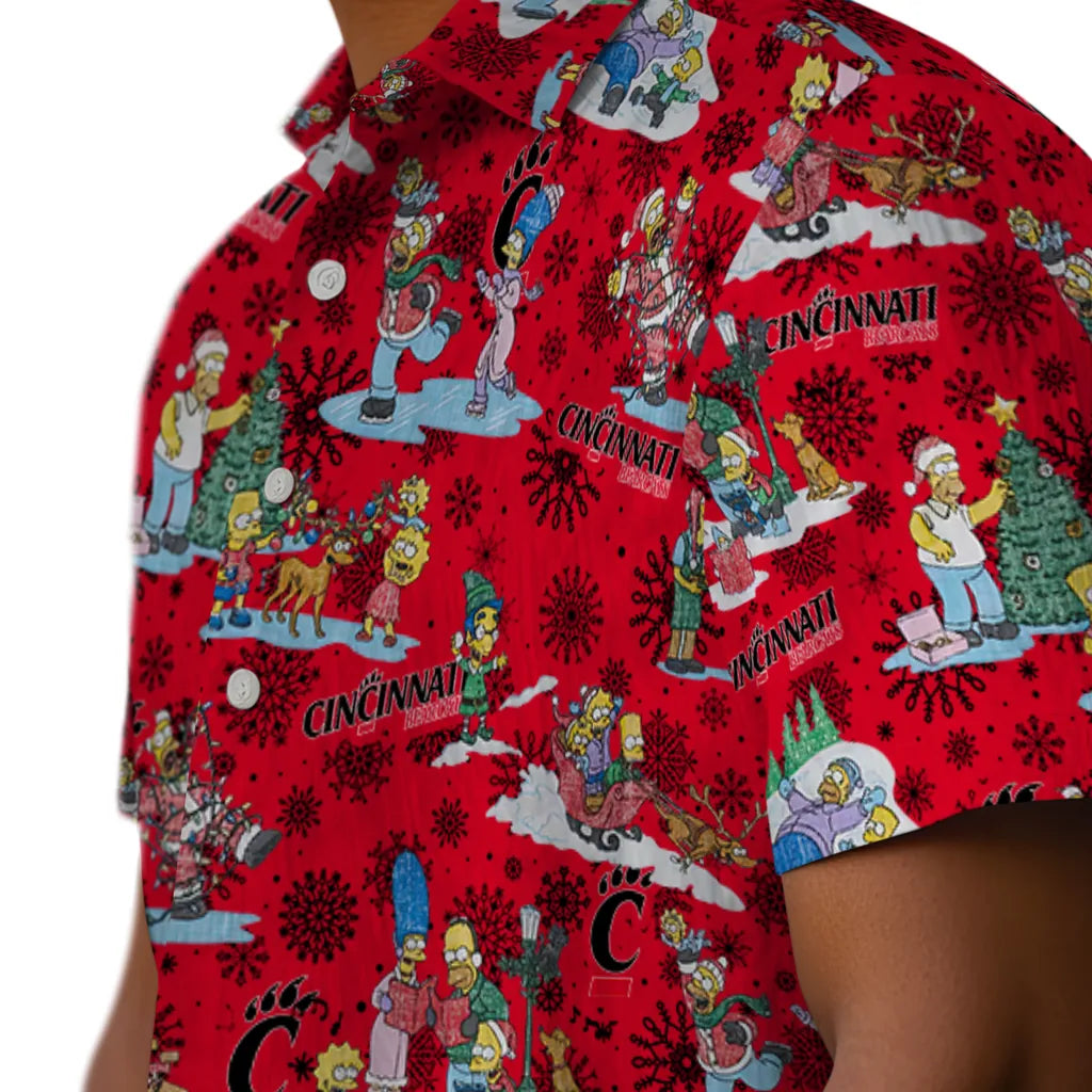 Cincinnati Bearcats Hawaiian Shirt - Simpsons Christmas | Moonbestprint