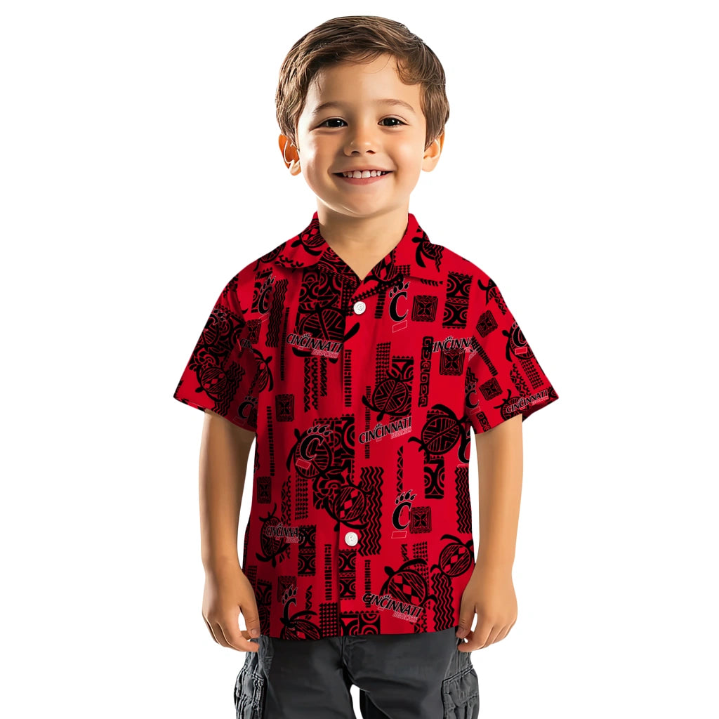 Cincinnati Bearcats Hawaiian Shirt - Turtle Lines | Moonbestprint
