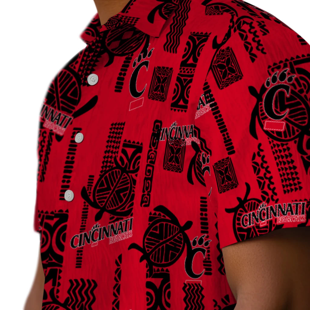 Cincinnati Bearcats Hawaiian Shirt - Turtle Lines | Moonbestprint