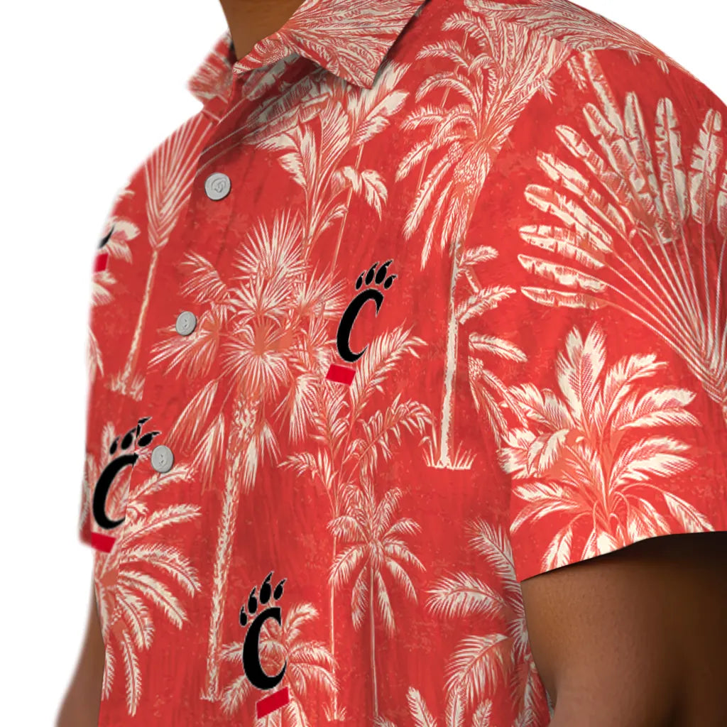 Cincinnati Bearcats Hawaiian Shirt - Vintage Palm Tree | Moonbestprint
