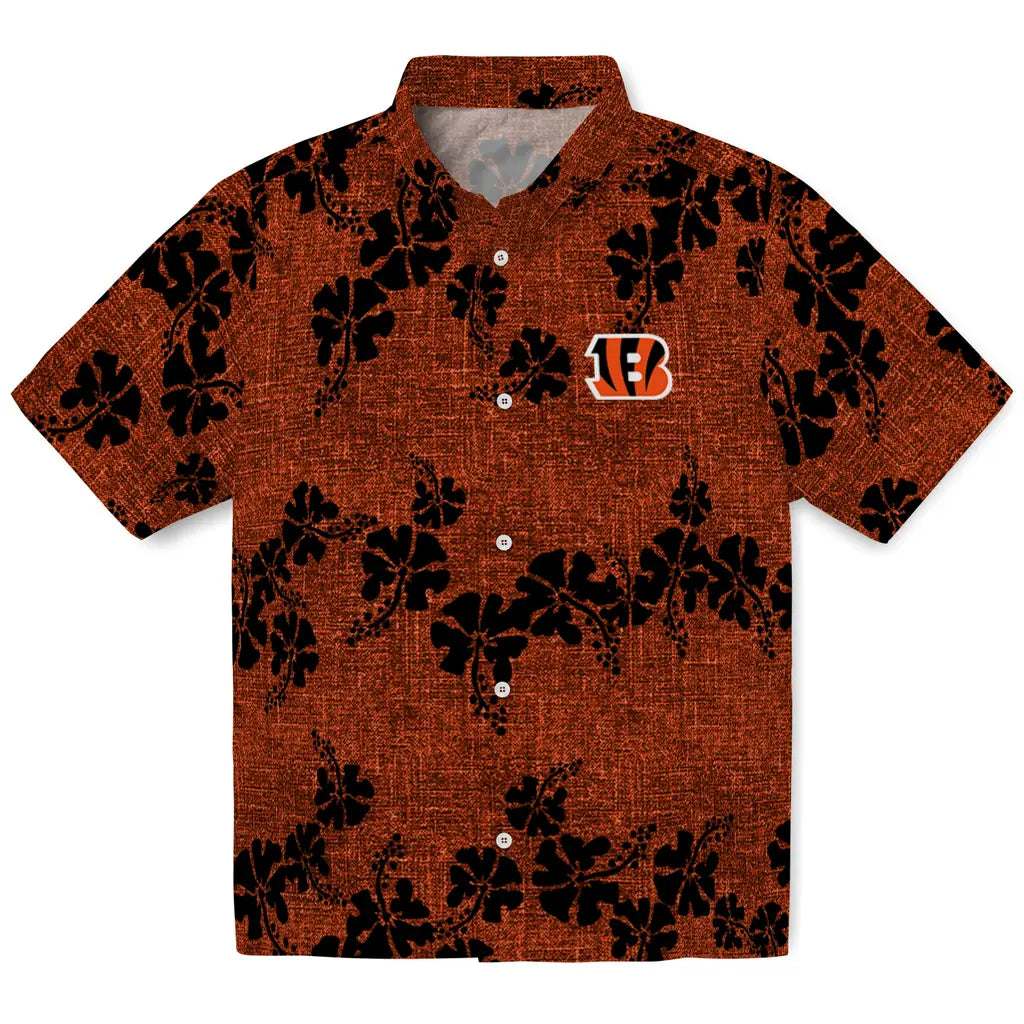 Cincinnati Bengals Hawaiian Shirt - 50th State Flower | Moonbestprint