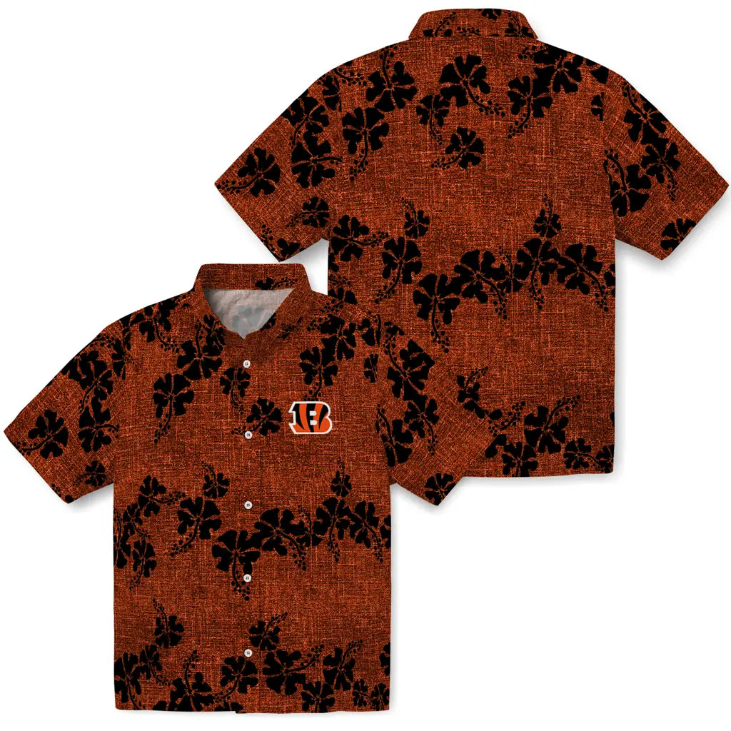 Cincinnati Bengals Hawaiian Shirt - 50th State Flower | Moonbestprint
