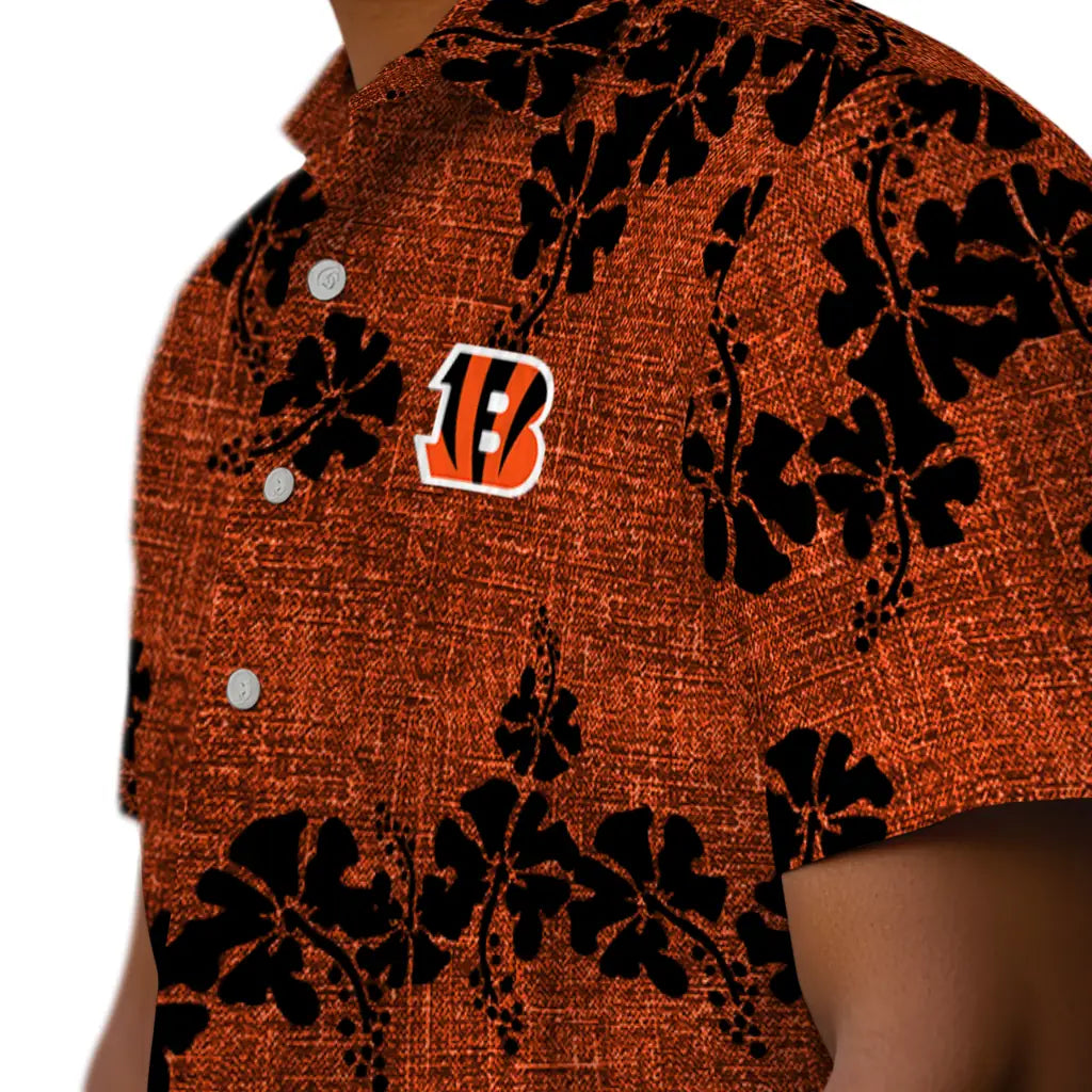 Cincinnati Bengals Hawaiian Shirt - 50th State Flower | Moonbestprint