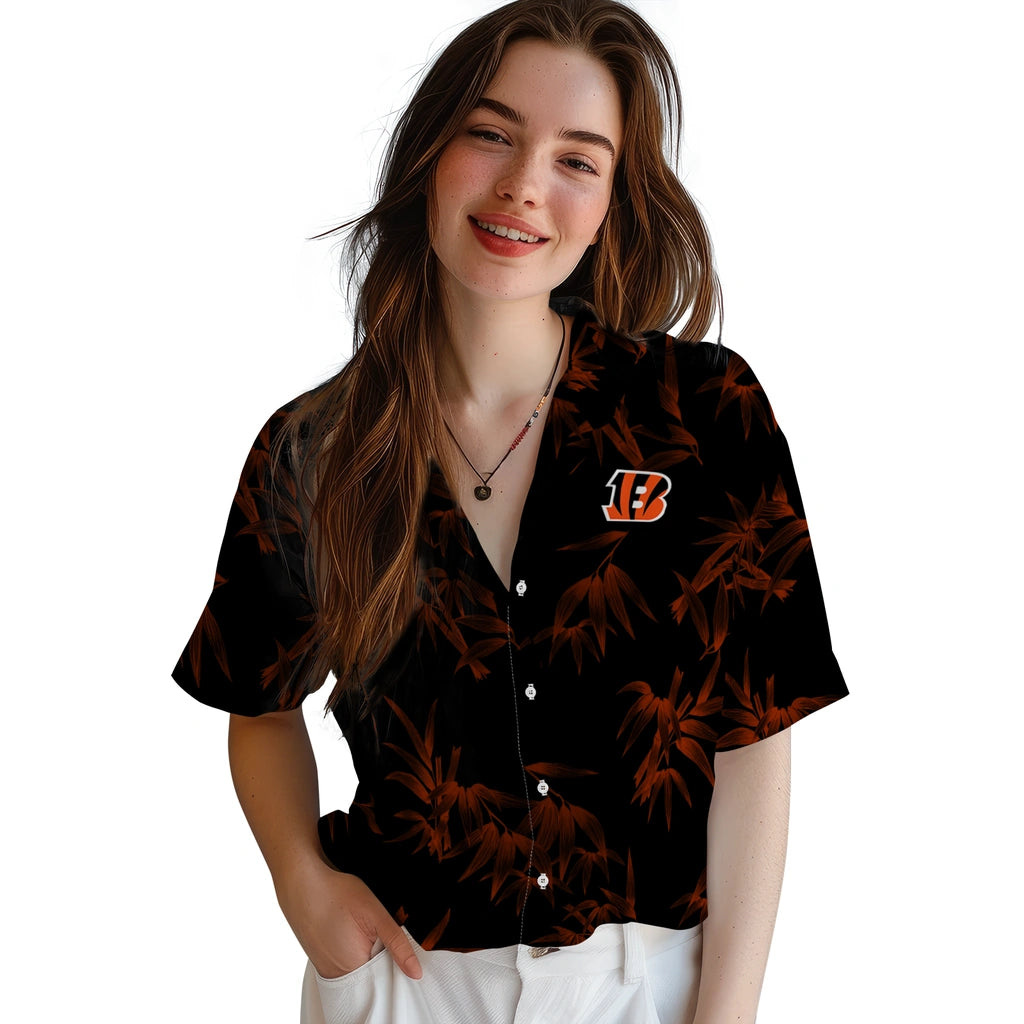 Cincinnati Bengals Hawaiian Shirt - Bamboo Branches | Moonbestprint