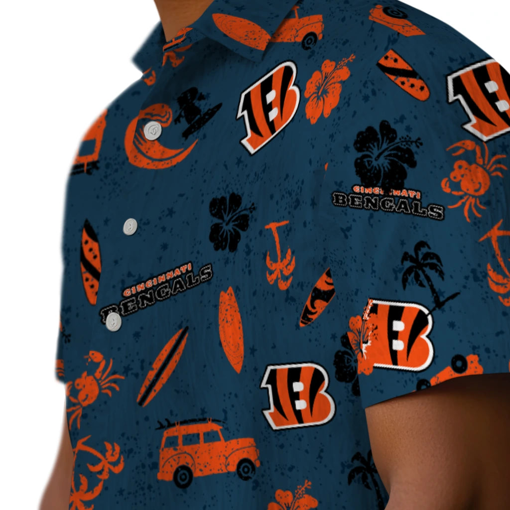 Cincinnati Bengals Hawaiian Shirt - Beach Vibe | Moonbestprint