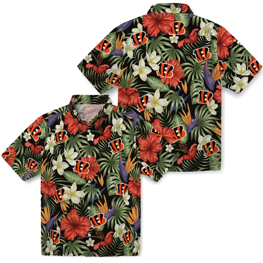Cincinnati Bengals Hawaiian Shirt - Hawaii Floral Hibiscus | Moonbestprint