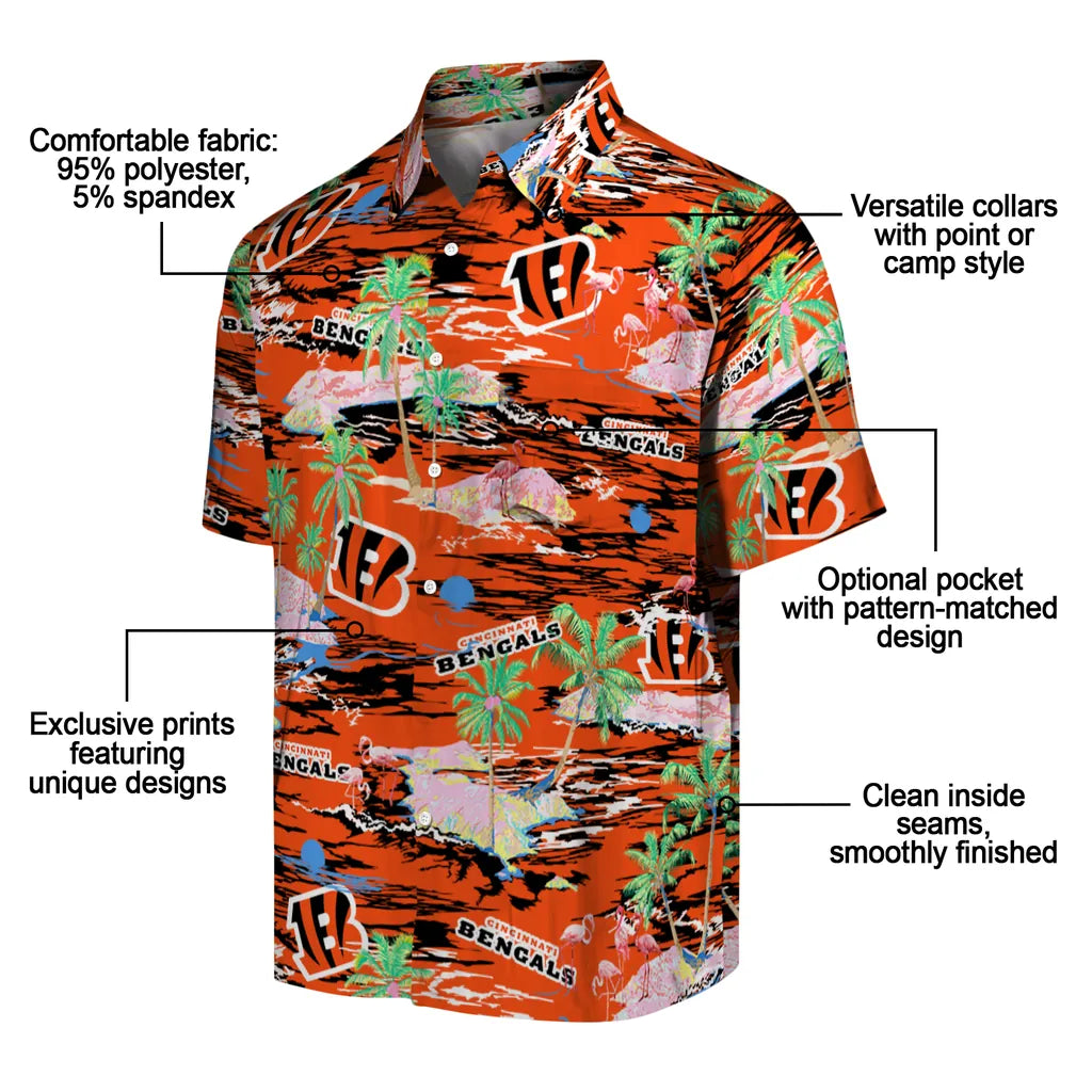 Cincinnati Bengals Hawaiian Shirt - Hawaii Island | Moonbestprint