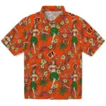 Cincinnati Bengals Hawaiian Shirt - Hawaiian Girls Design | Moonbestprint