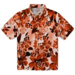 Cincinnati Bengals Hawaiian Shirt - Hibiscus Arrangement | Moonbestprint