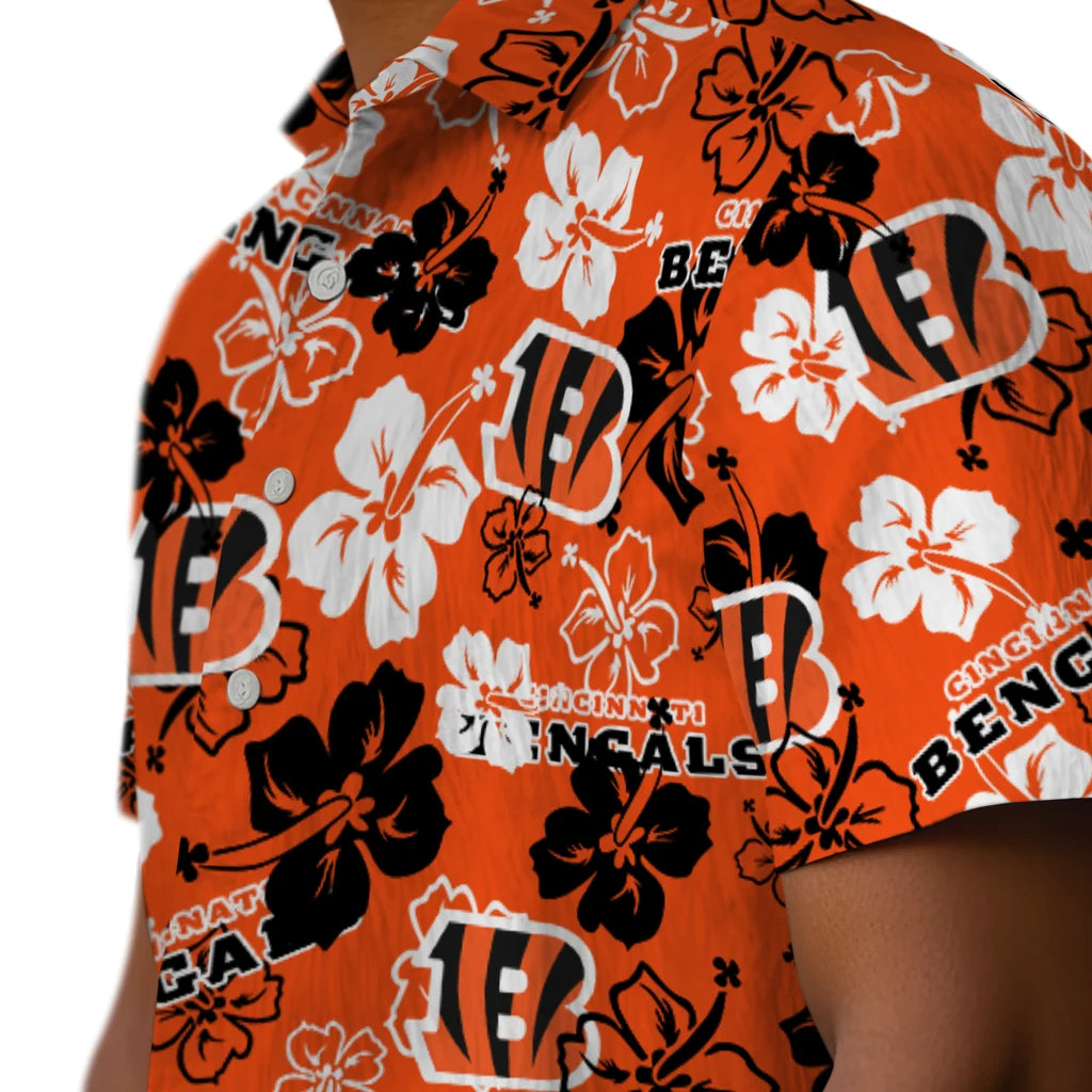 Cincinnati Bengals Hibiscus Bloom Hawaiian Shirt – Moonbestprint