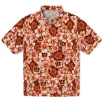 Cincinnati Bengals Hawaiian Shirt - Hibiscus Blooms | Moonbestprint