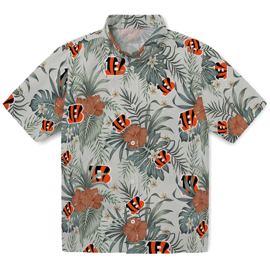 Cincinnati Bengals Hawaiian Shirt - Hibiscus Designs | Moonbestprint