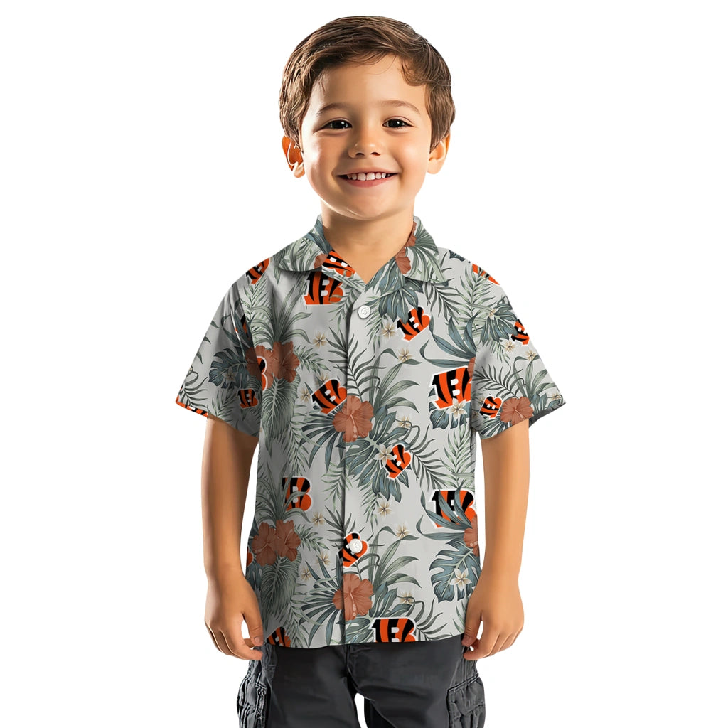 Cincinnati Bengals Hawaiian Shirt - Hibiscus Designs | Moonbestprint