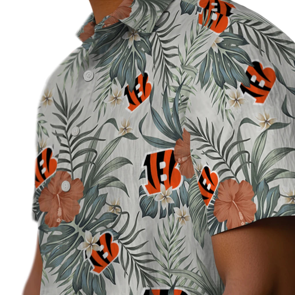 Cincinnati Bengals Hawaiian Shirt - Hibiscus Designs | Moonbestprint