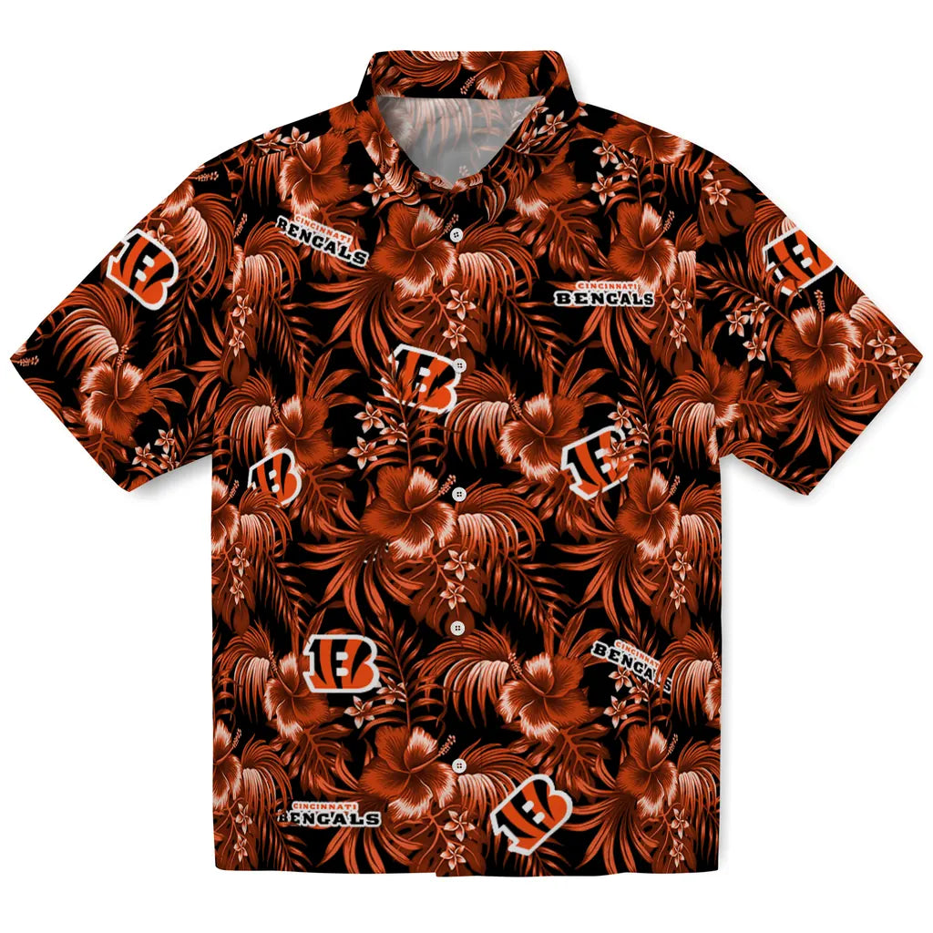 Cincinnati Bengals Hawaiian Shirt - Hibiscus Exotic | Moonbestprint