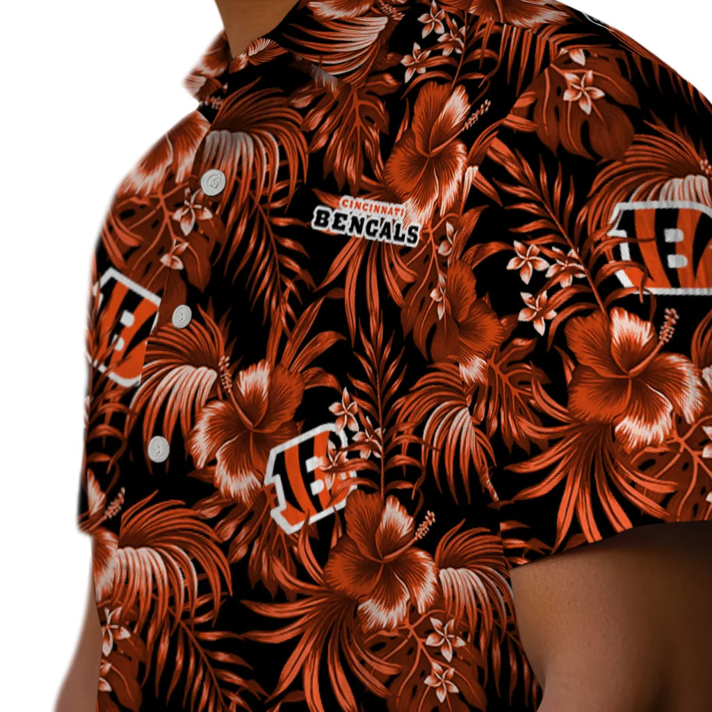 Cincinnati Bengals Hawaiian Shirt - Hibiscus Exotic | Moonbestprint