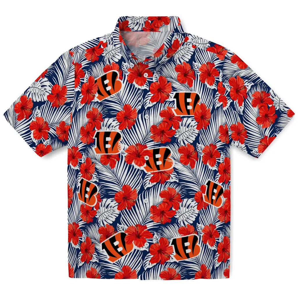 Cincinnati Bengals Hawaiian Shirt - Hibiscus Fiesta | Moonbestprint