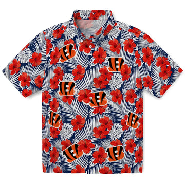 Cincinnati Bengals Hawaiian Shirt - Hibiscus Fiesta | Moonbestprint