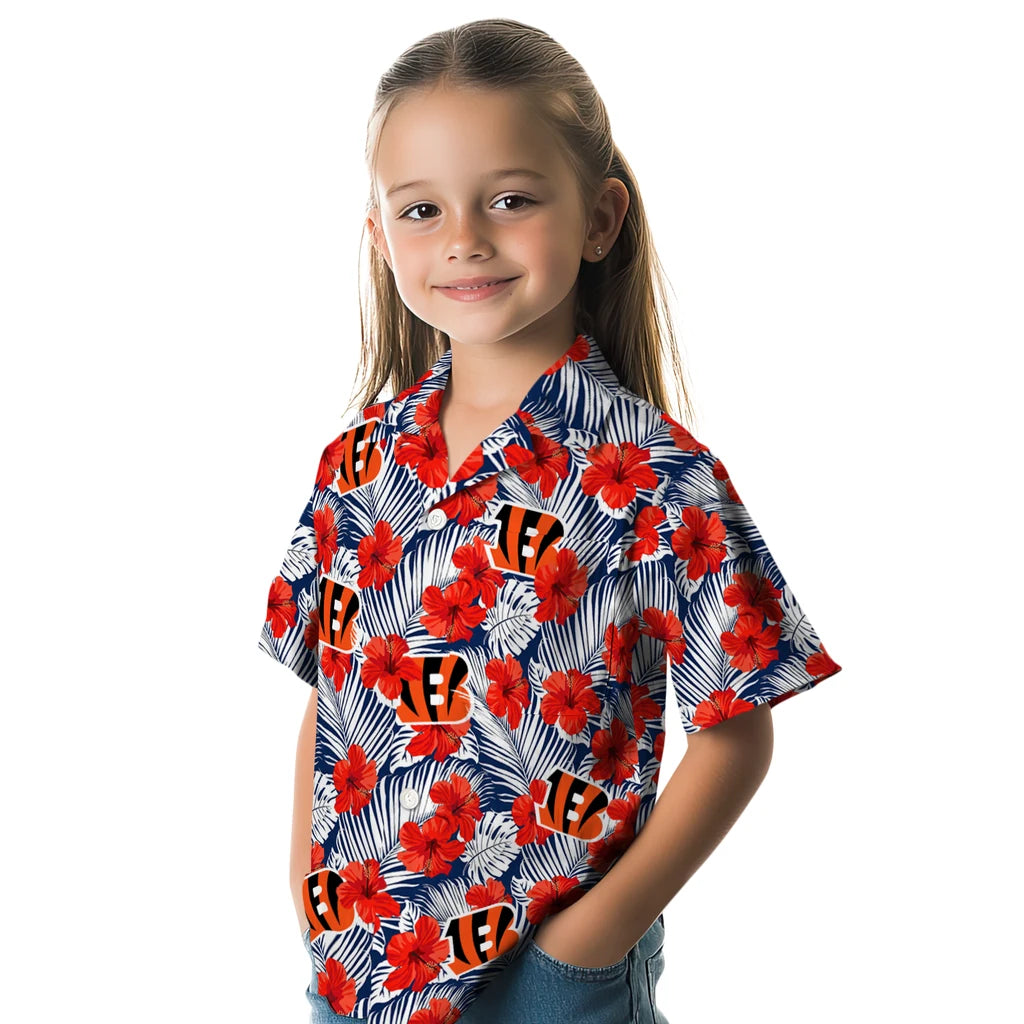 Cincinnati Bengals Hawaiian Shirt - Hibiscus Fiesta | Moonbestprint