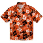 Cincinnati Bengals Hawaiian Shirt - Hibiscus Flower Design | Moonbestprint