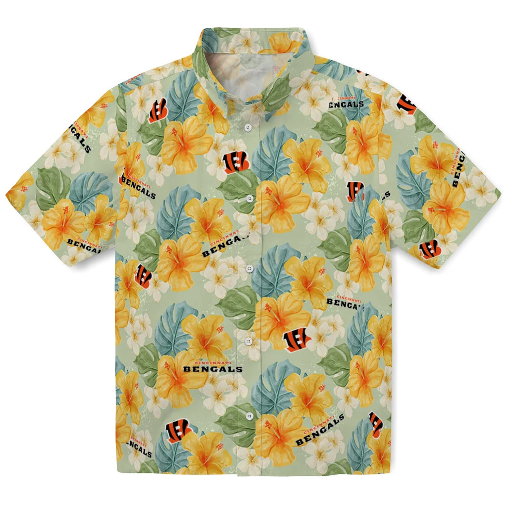 Cincinnati Bengals Hawaiian Shirt - Hibiscus Mood | Moonbestprint