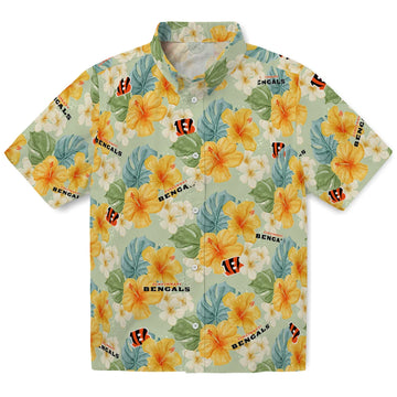 Cincinnati Bengals Hawaiian Shirt - Hibiscus Mood | Moonbestprint