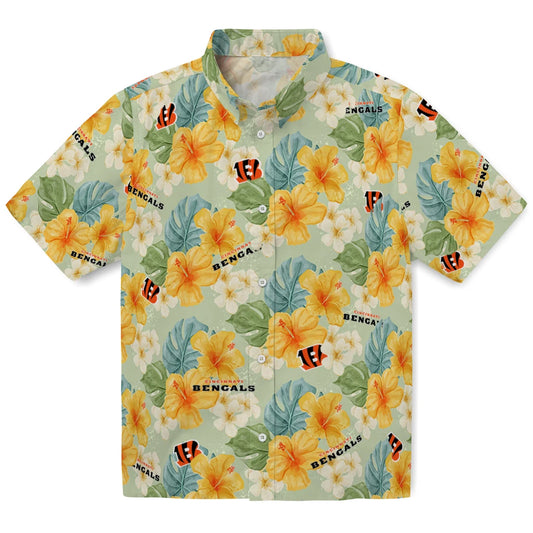 Cincinnati Bengals Hawaiian Shirt - Hibiscus Mood | Moonbestprint