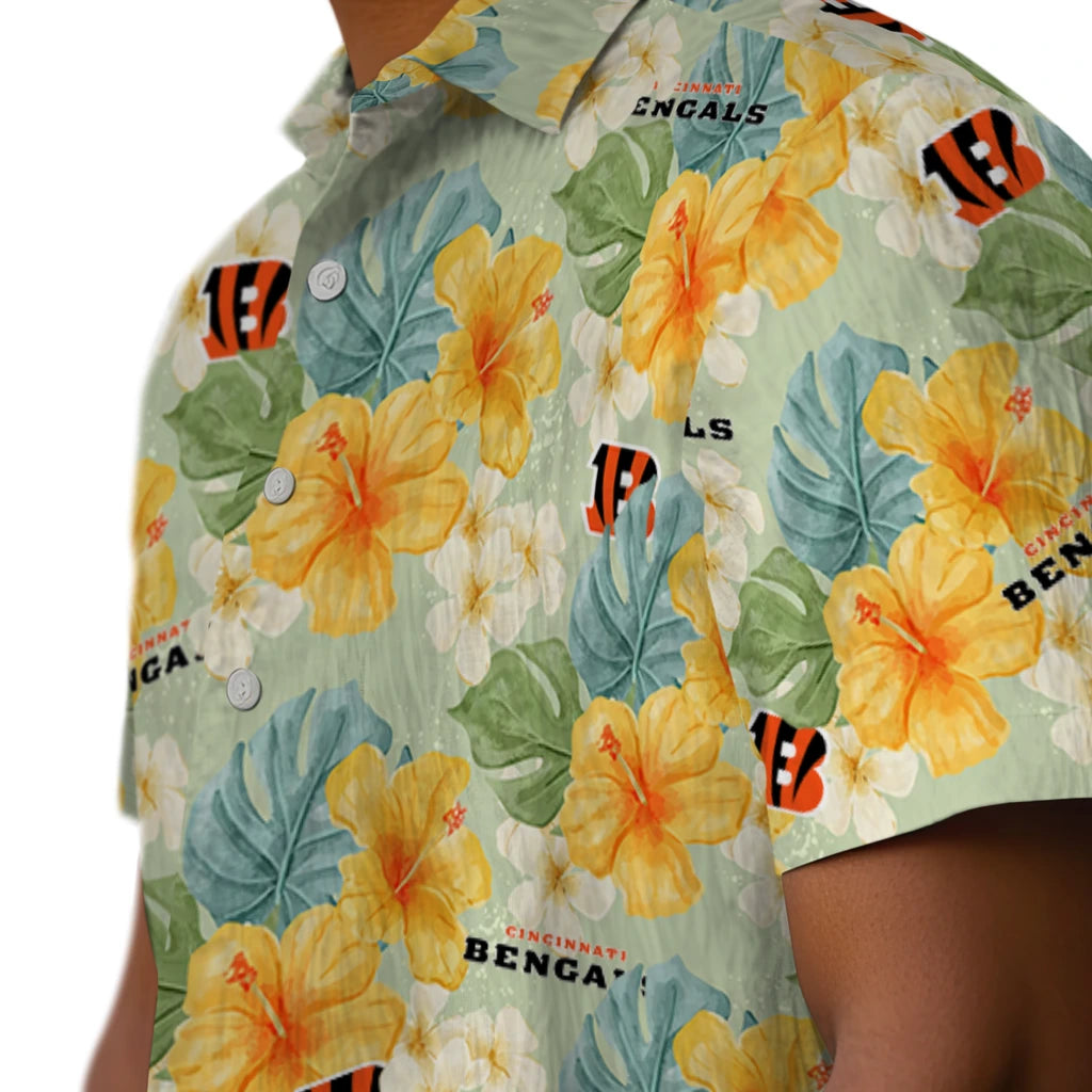 Cincinnati Bengals Hawaiian Shirt - Hibiscus Mood | Moonbestprint