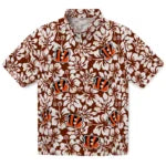 Cincinnati Bengals Hawaiian Shirt - Hibiscus Motif | Moonbestprint