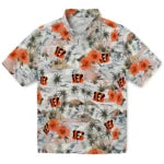 Cincinnati Bengals Hawaiian Shirt - Hibiscus Seaside | Moonbestprint