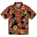 Cincinnati Bengals Hawaiian Shirt - Hibiscus Tiki Jungle | Moonbestprint