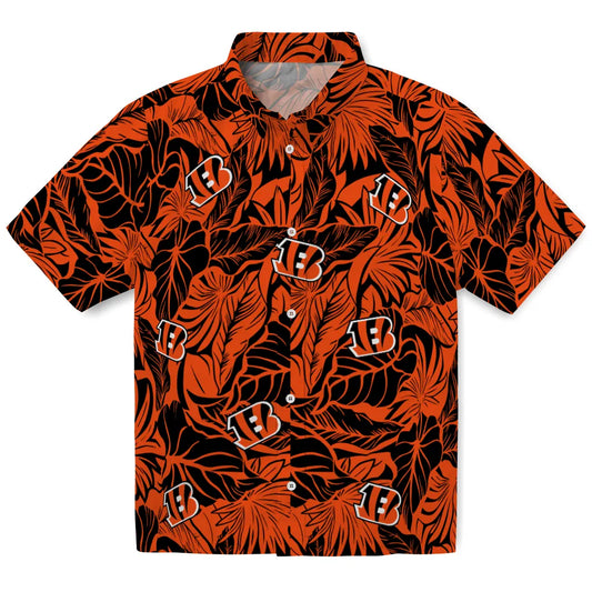 Cincinnati Bengals Hawaiian Shirt - Monstera Layer | Moonbestprint