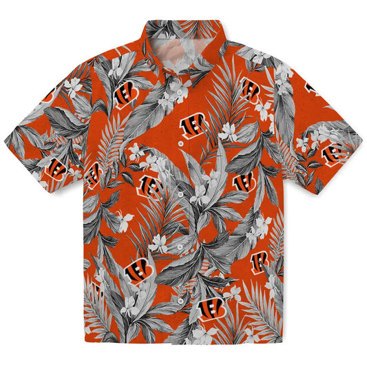 Cincinnati Bengals Hawaiian Shirt - Palm Leaves | Moonbestprint