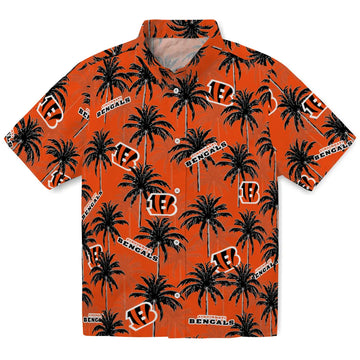 Cincinnati Bengals Hawaiian Shirt - Palm Tree Motif | Moonbestprint
