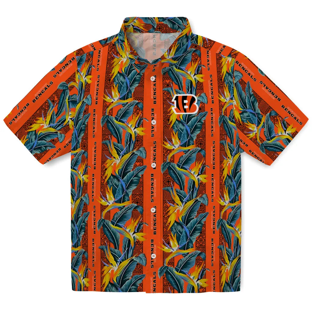 Cincinnati Bengals Hawaiian Shirt - Paradise Vines | Moonbestprint