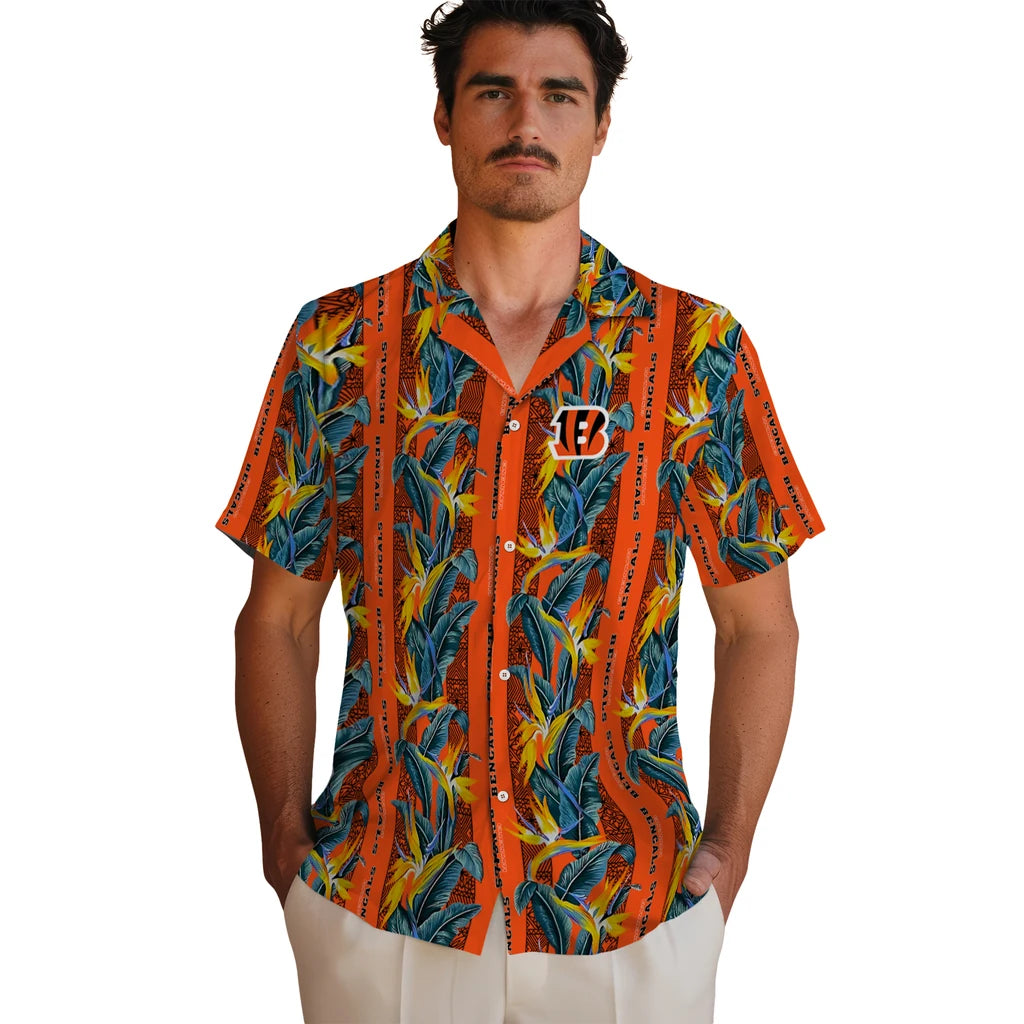 Cincinnati Bengals Hawaiian Shirt - Paradise Vines | Moonbestprint