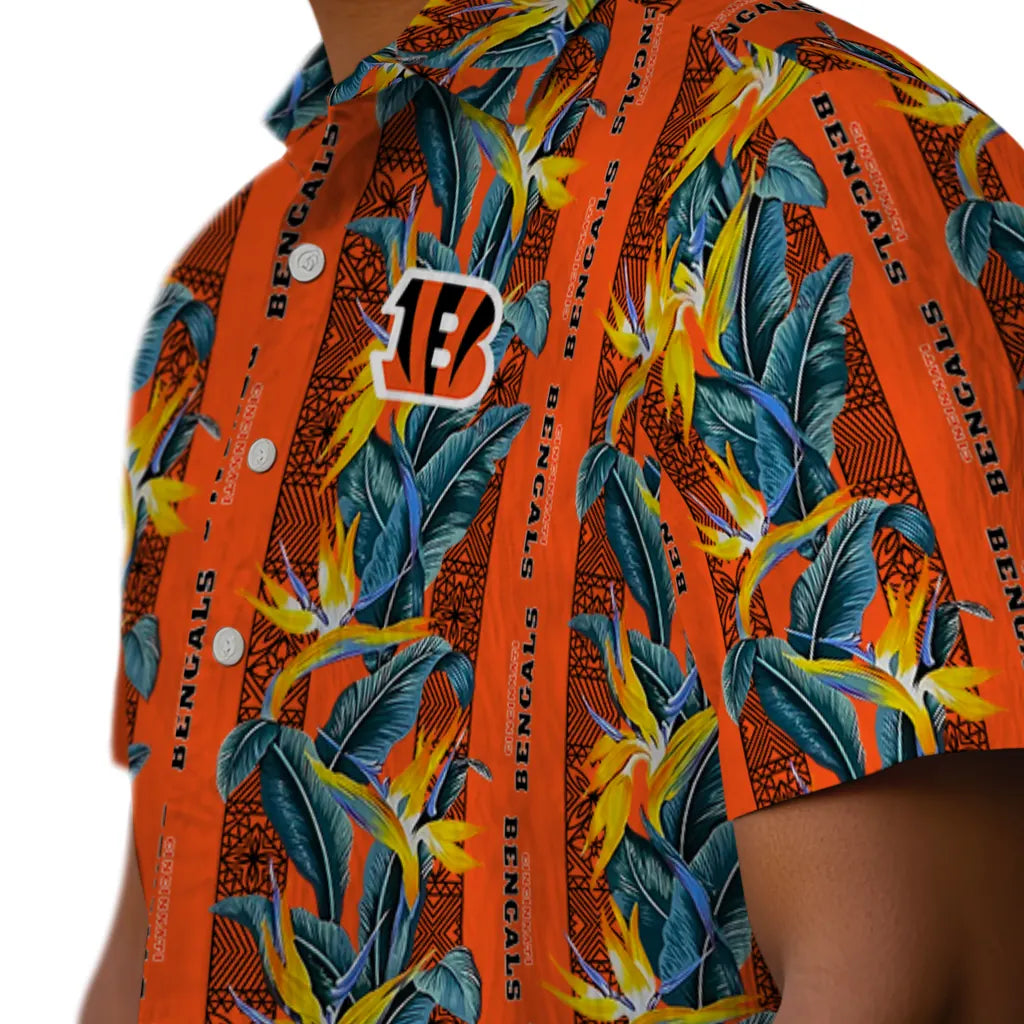 Cincinnati Bengals Hawaiian Shirt - Paradise Vines | Moonbestprint