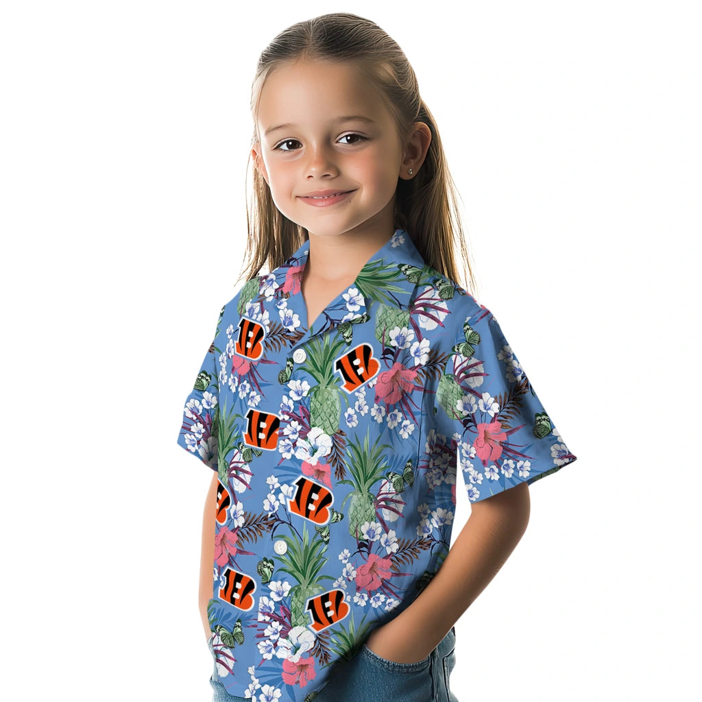 Cincinnati Bengals Hawaiian Shirt - Pineapple Bouquet | Moonbestprint