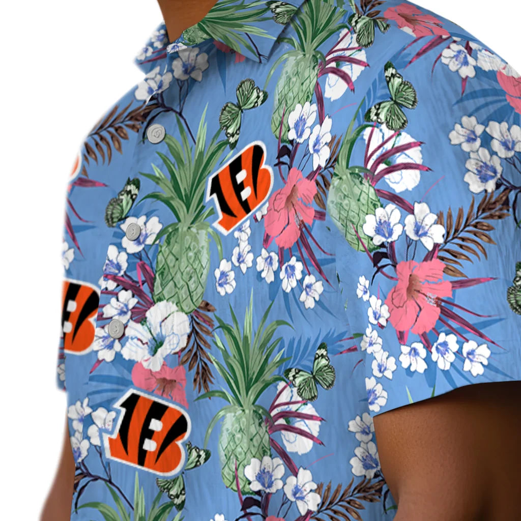 Cincinnati Bengals Hawaiian Shirt - Pineapple Bouquet | Moonbestprint