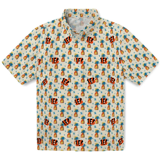 Cincinnati Bengals Hawaiian Shirt - Pineapple Delight | Moonbestprint