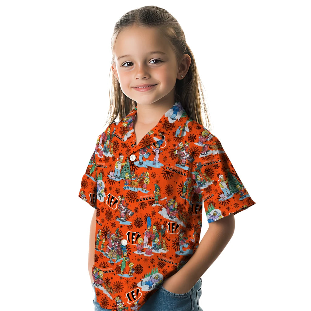Cincinnati Bengals Hawaiian Shirt - Simpsons Christmas | Moonbestprint