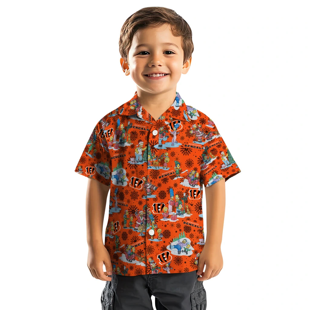 Cincinnati Bengals Hawaiian Shirt - Simpsons Christmas | Moonbestprint