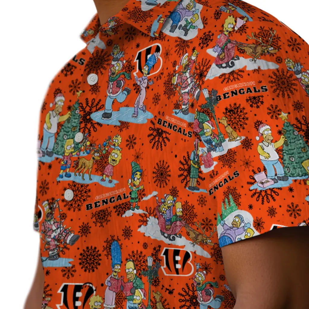 Cincinnati Bengals Hawaiian Shirt - Simpsons Christmas | Moonbestprint
