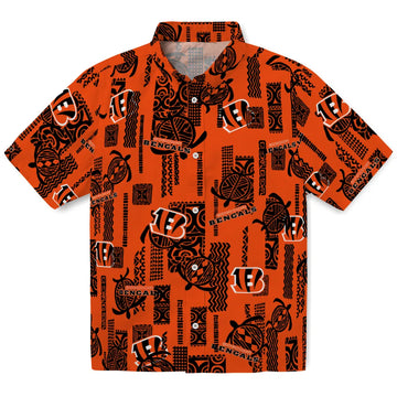Cincinnati Bengals Hawaiian Shirt - Turtle Lines | Moonbestprint