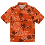 Cincinnati Bengals Hawaiian Shirt - Wave Palm | Moonbestprint