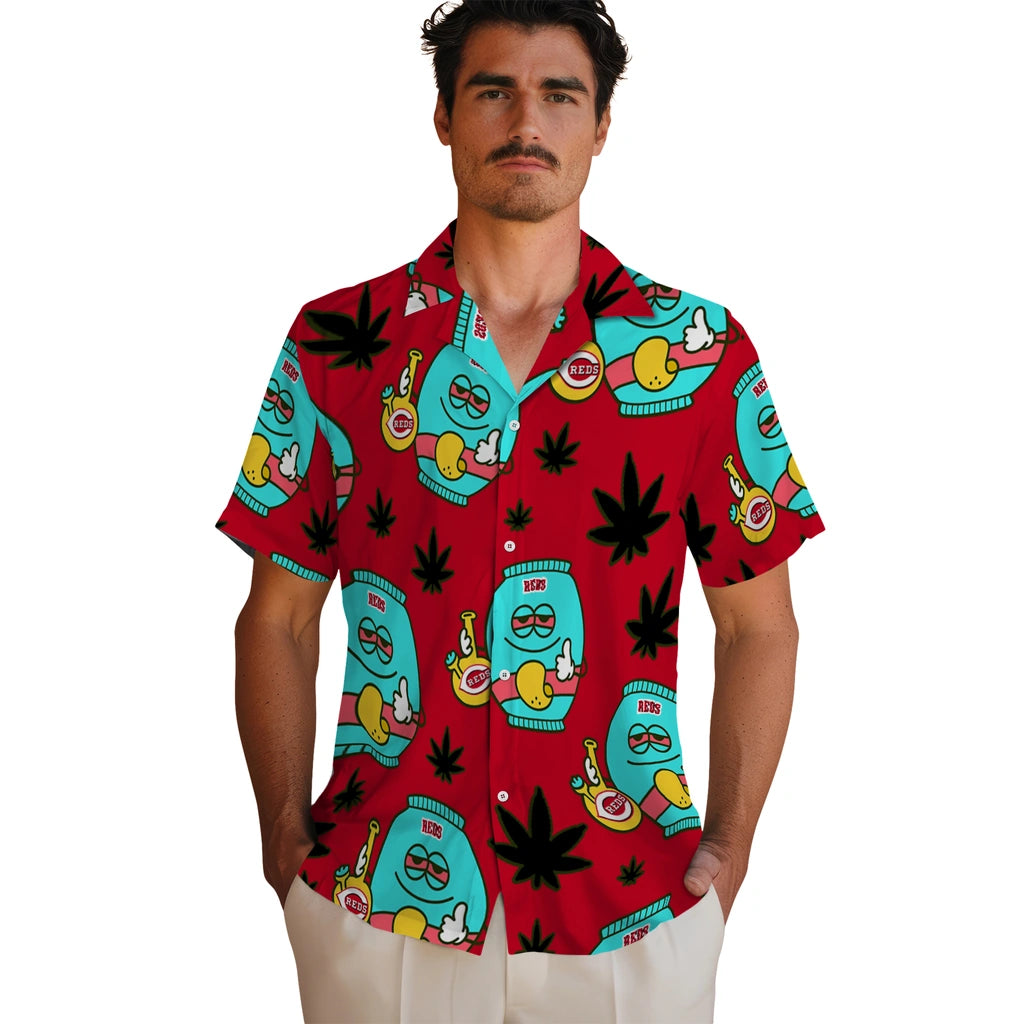 Cincinnati Reds Hawaiian Shirt - Chill Vibe | Moonbestprint