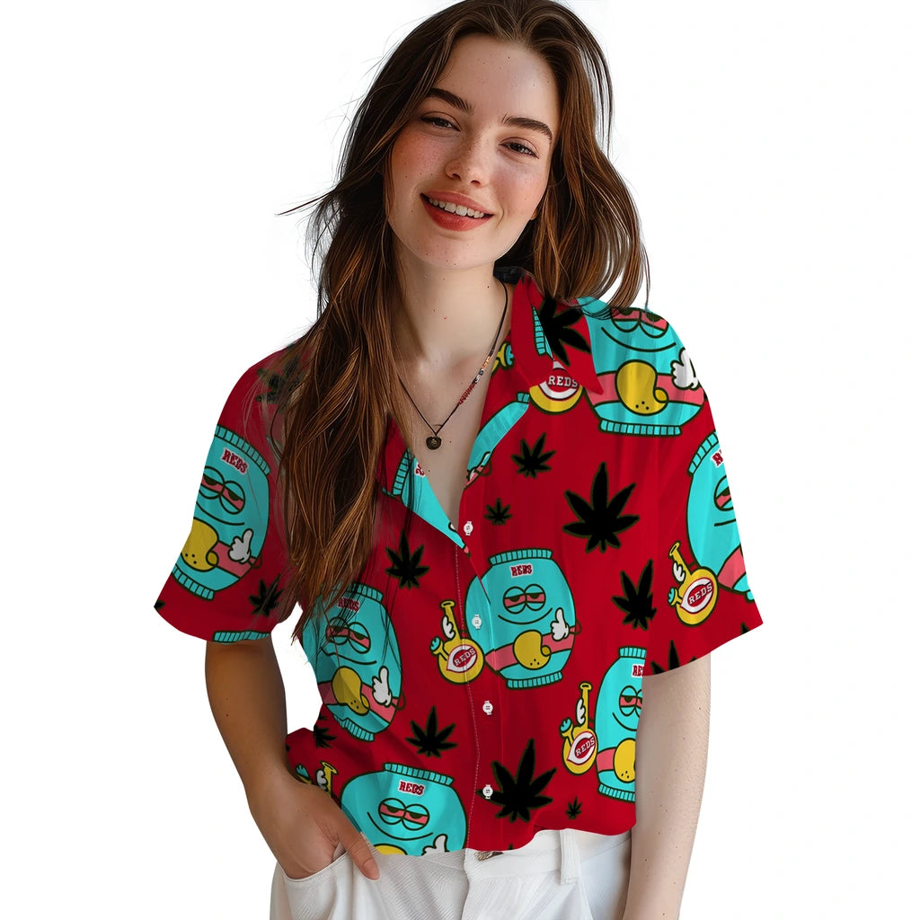 Cincinnati Reds Hawaiian Shirt - Chill Vibe | Moonbestprint