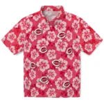 Cincinnati Reds Hawaiian Shirt - Hibiscus Cluster | Moonbestprint
