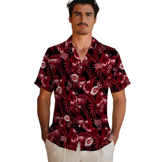 Cincinnati Reds Hawaiian Shirt - Hibiscus Exotic | Moonbestprint