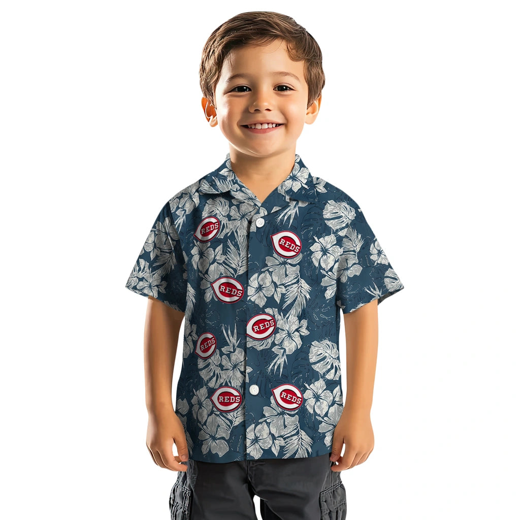 Cincinnati Reds Hawaiian Shirt - Hibiscus Flowers | Moonbestprint